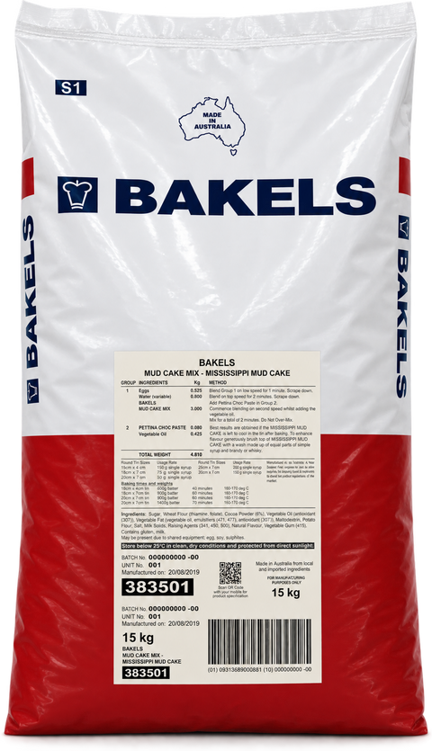 Bakels Mud Cake Mix 15kg