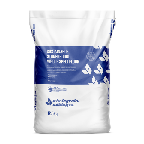 WGM SUSTA Stoneground Wholemeal Spelt Flour 12.5kg