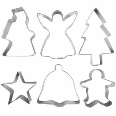 Ateco 6 Piece Christmas Cookie Cutters