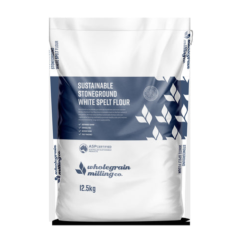 WGM SUSTA Stoneground White Spelt Flour 12.5kg