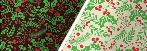 Chocolate Transfer Sheet Holly & Berry 300x400mm