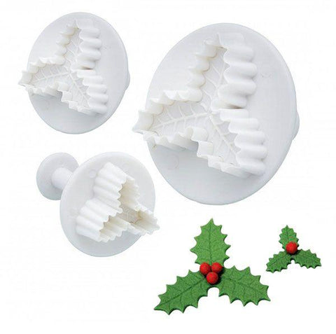 HOLLY 3 LEAF PLUNGER CUTTER 3 PIECE SET
