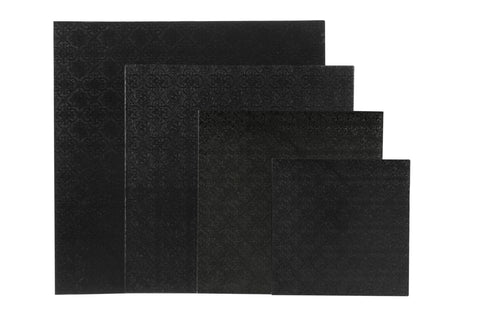 13" Masonite Board Square Black (1)
