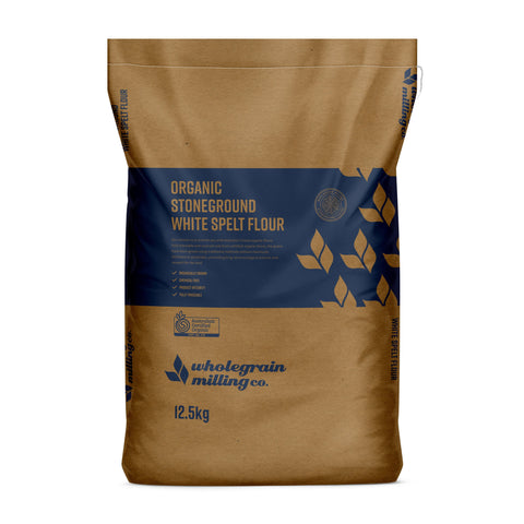 WGM ORGANIC Stoneground White Spelt Flour 12.5kg