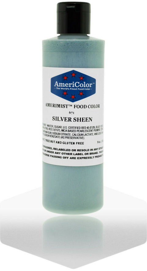AmeriColor Air Brush Colour Silver Sheen 128g