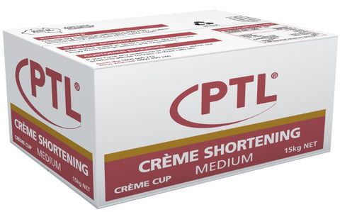PTL Creme Shortening Medium 15kg (Creme Cup)