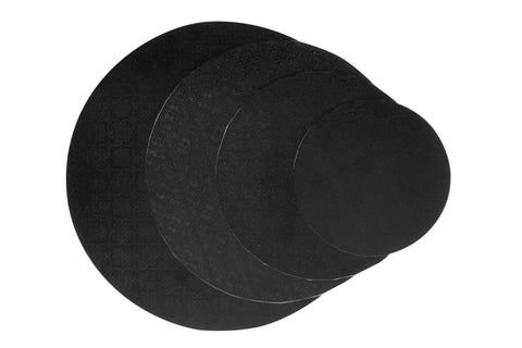 5" Masonite Board Round Black (1)