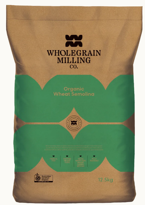 WGM SUSTAINABLE Wheat Semolina 12.5kg
