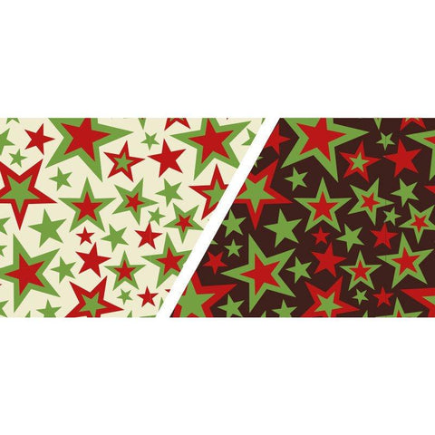 Chocolate Transfer Sheet Christmas Stars 30x40cm