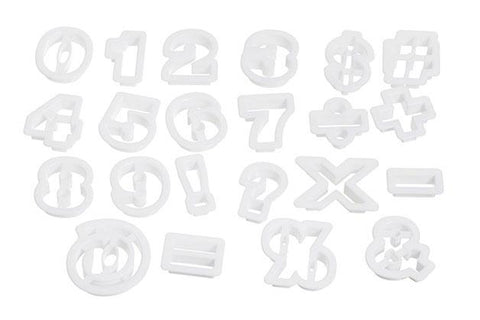 Ateco 22 Piece Number and Sign Cutter Set