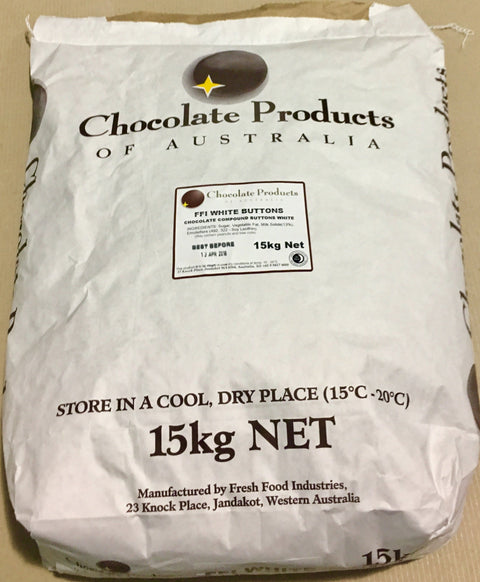 CPA Chocolate Buttons White Compound 15kg