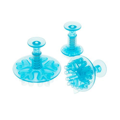 Ateco Snowflake Plunger Cutters Set of 3