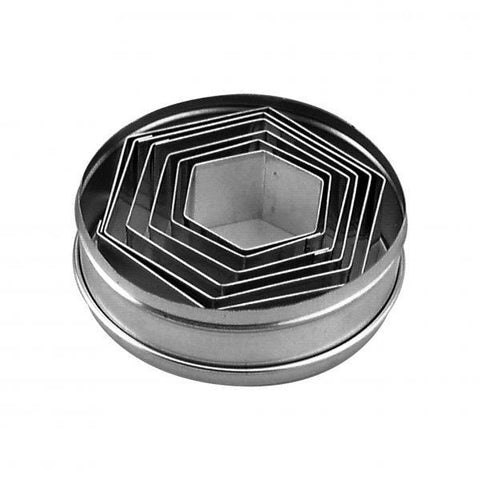 Chef Inox 6pce Hexagon Cutter Set 45-95mm