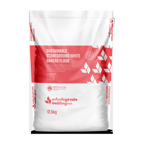 WGM SUSTA Stoneground White Bakers Flour 12.5kg
