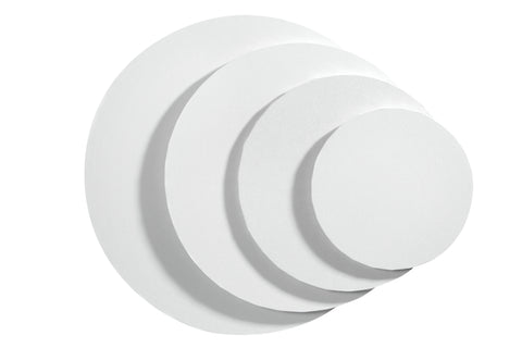 8" Masonite Board Round White  (1)