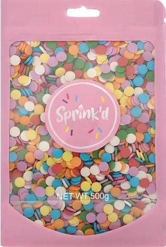Sprink'd Confetti Sequins Rainbow 500gm