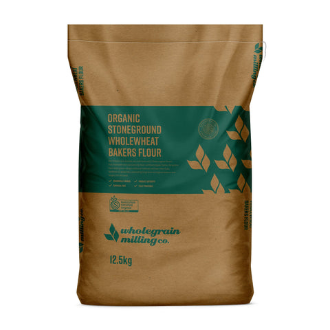 WGM ORGANIC Stoneground Wholewheat Flour 12.5kg