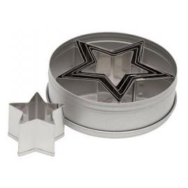 Chef Inox Cutter Set Star 6 pce 18/8 45-90mm