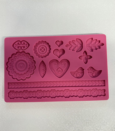 Silicon Fondant Mould MF06