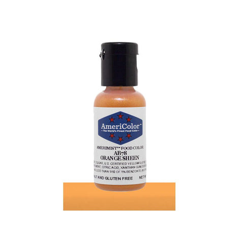 AmeriColor Air Brush Colour Orange Sheen 20g